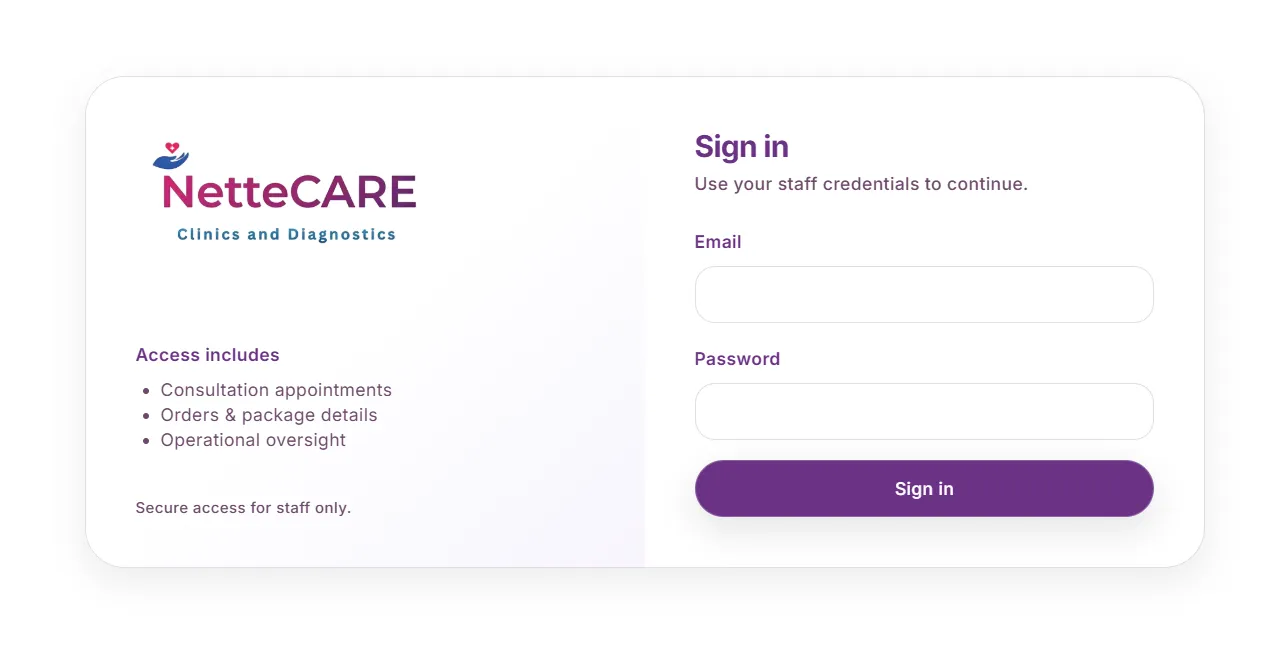 Secure Administrative Control Panel & Authentication